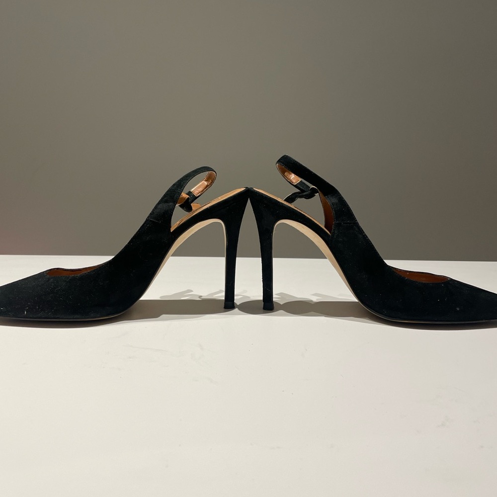 Topshop Slingback Pointed Toe Stilettos in Black, Size 39 (US 8.5)
